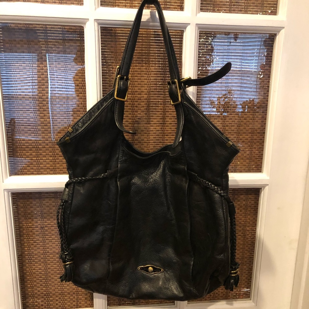 Elliott Lucca Black Leather Bag